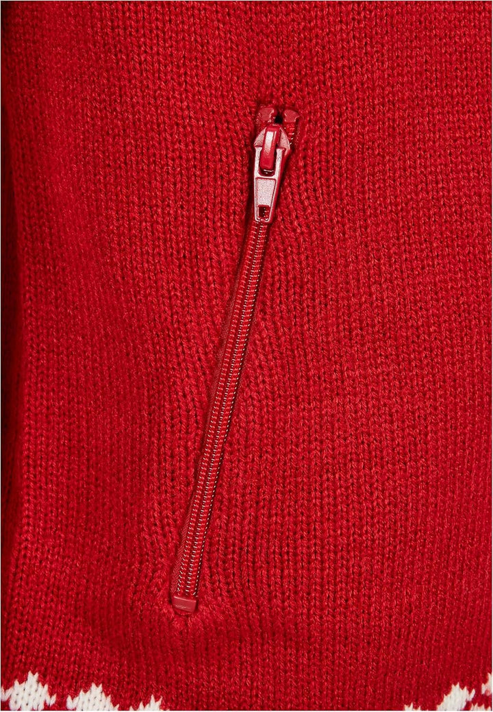Brandit Herren Norwegian Cardigan Strickjacke S Rot, S Rot
