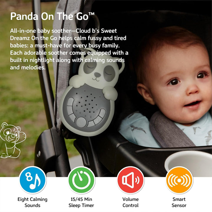 Cloud B Sweet Dreamz jouet pour bébé accroché Sweet Dreamz On The Go - Panda, Sweet Dreamz On The Go