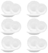 LGVSHOPPING Tafelservice Bormioli Prima Weiss 18 Stück für 6 Personen Arcopal