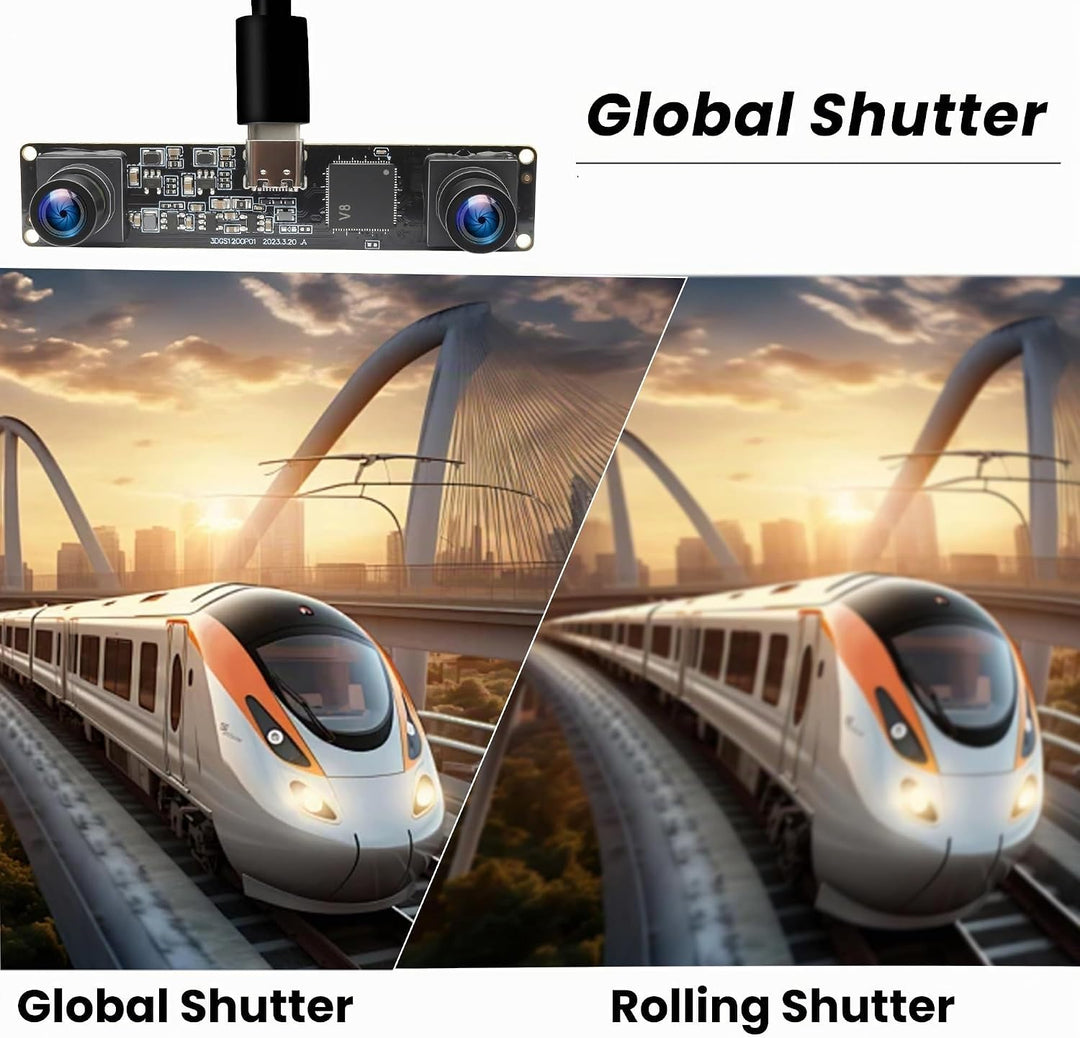 ELP 120fps 3D Stereo USB Kamera Global Shutter 1200P Synchronisierung Dual Lens USB Kameramodul 90 G