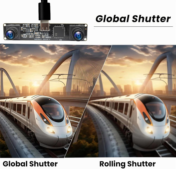 ELP 120fps 3D Stereo USB Kamera Global Shutter 1200P Synchronisierung Dual Lens USB Kameramodul 90 G