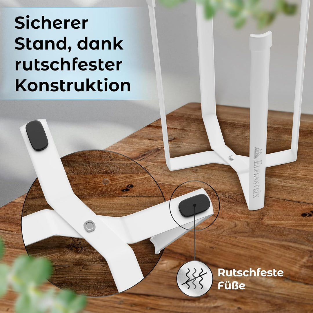 Elfenstein Flaschen Abtropfständer - Flaschenständer zum Abtropfen - Metall Abtropfgestell Flaschen