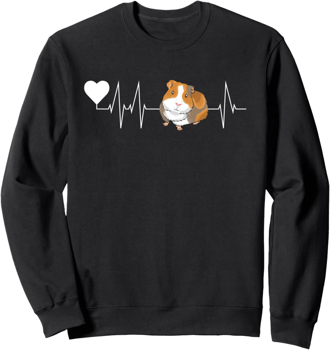Herzschlag Meerschweinchen Mama Sweatshirt