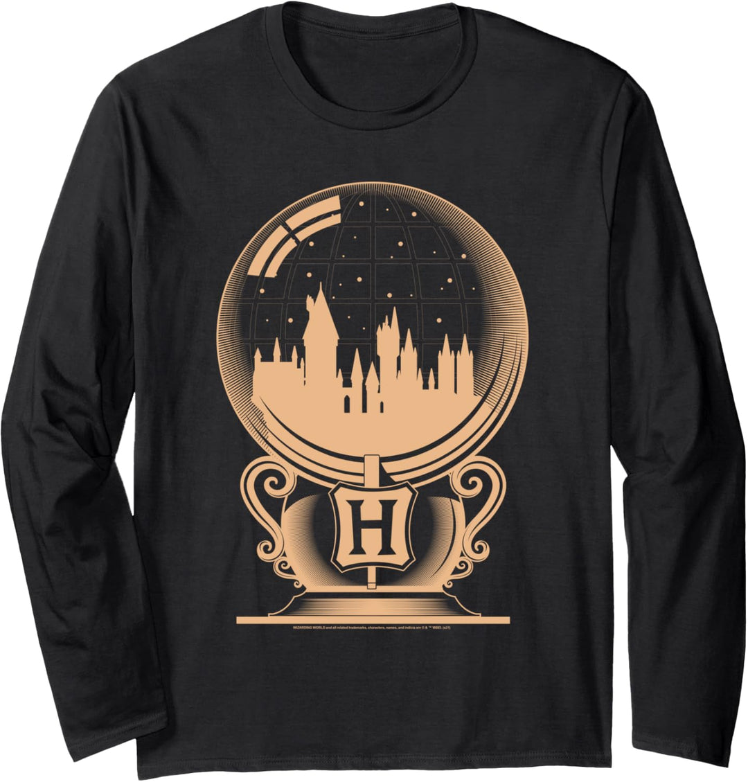 Harry Potter Hogwarts Snowglobe Weihnachten Langarmshirt