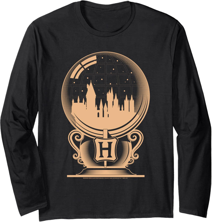 Harry Potter Hogwarts Snowglobe Weihnachten Langarmshirt