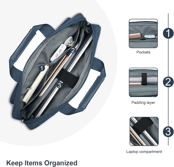 MOSISO Laptoptasche 16 Zoll, 15-15,6 Zoll Laptop Schultertasche Kompatibel mit MacBook Pro 16 Zoll,
