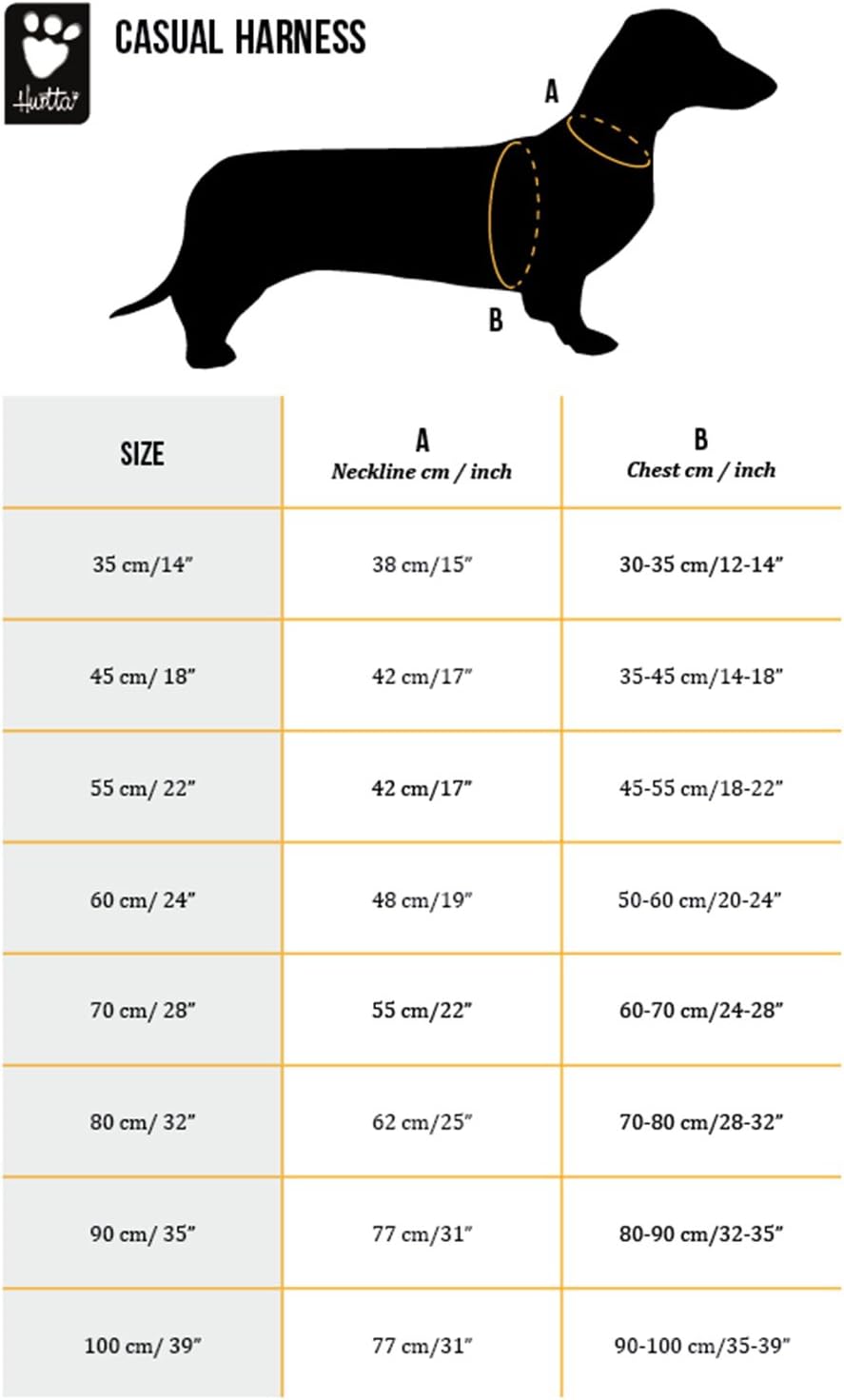 Hurtta Casual Padded Dog Harness, Lingon, 39 in Lingon 35-39", Lingon 35-39"