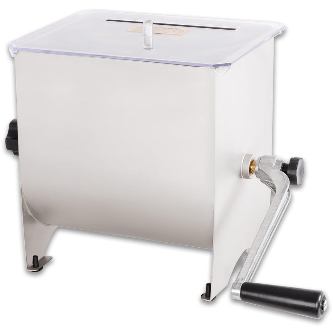 Beeketal 'Mixmaster-20P' Edelstahl Fleischmischer Marinator mit 20 Liter Volumen, Butterfly-Mischpad