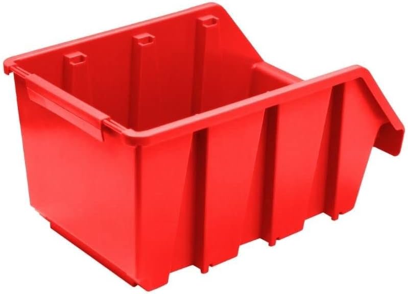 PROREGAL SuperSparSet 20x Sichtlagerbox 3 | HxBxT 12,6x17x24cm | Rot | Sichtlagerbehälter Sichtlager