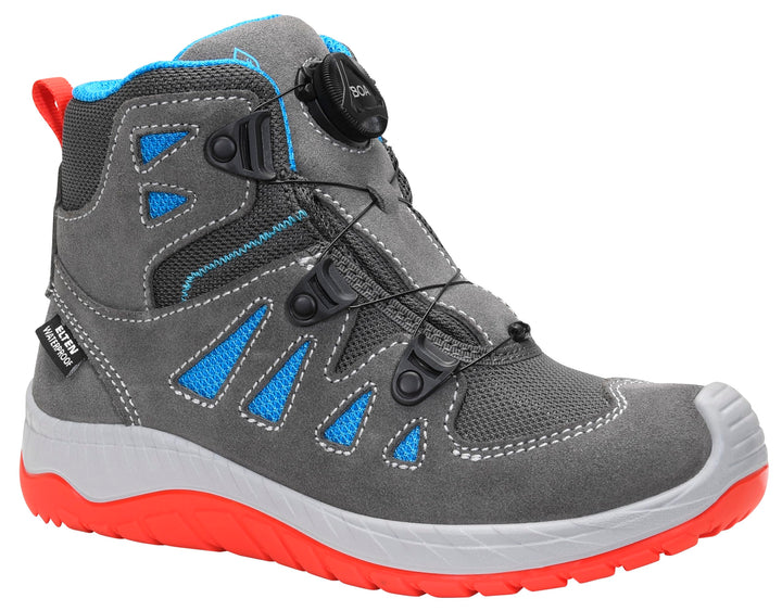 ELTEN Kinderschuhe Outdoor Maddox Kids BOA Grey-red Mid für Mädchen und Jungen 30 EU Grau, 30 EU Gra