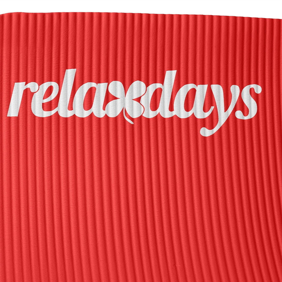 Relaxdays Yogamatte, 1 cm dick, für Pilates, Fitness, gelenkschonend, mit Tragegurt, Gymnastikmatte