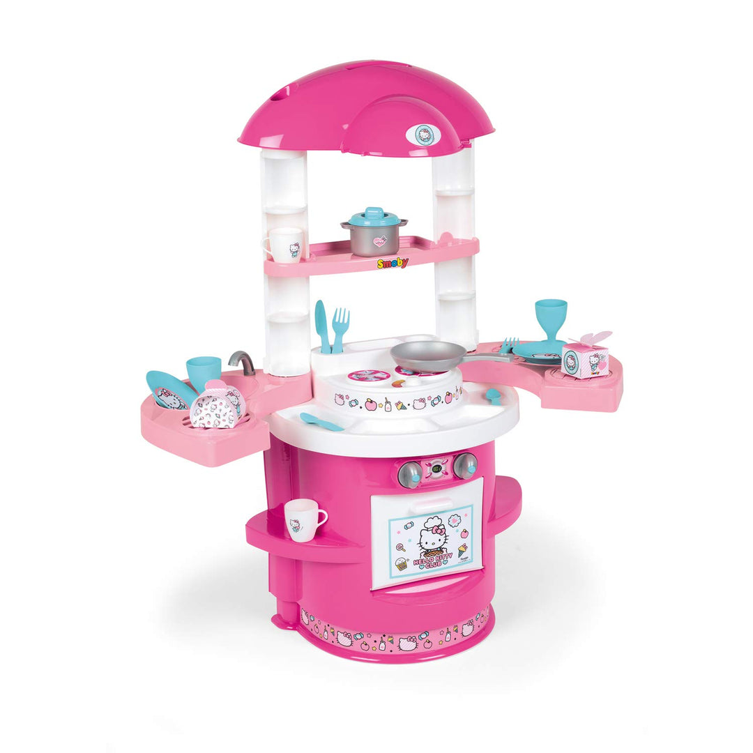 Smoby Hello Kitty Küche Cooky mit 17 Zubehör, für Kinder ab 3 Jahren, 72 x 30 x 80