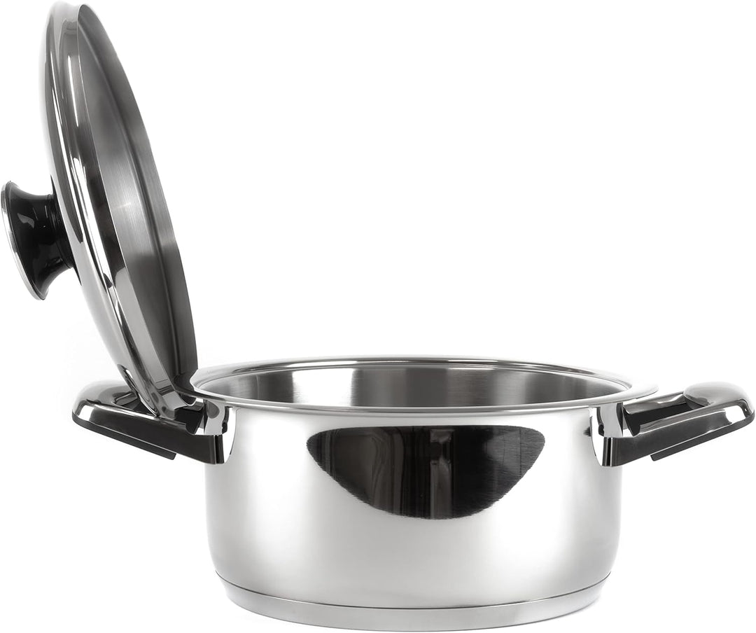 Töpfe Pfannen Bräter Collection, alle Herdarten + Induktion, hochwertiger 18/10 Edelstahl, Deckel mi