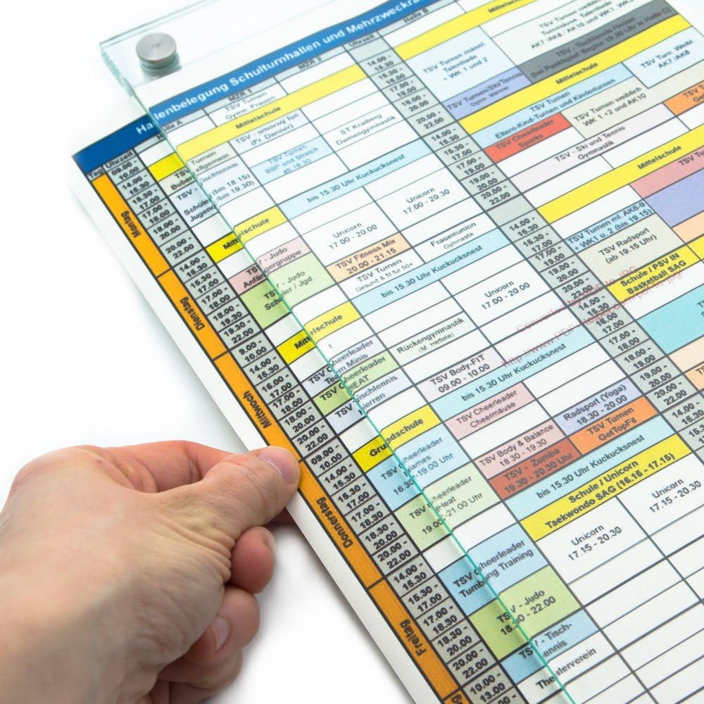 Wechselrahmen, schnelles austauschen von Informationen in DIN A3 Hochformat, Rahmenloses Sicherheits