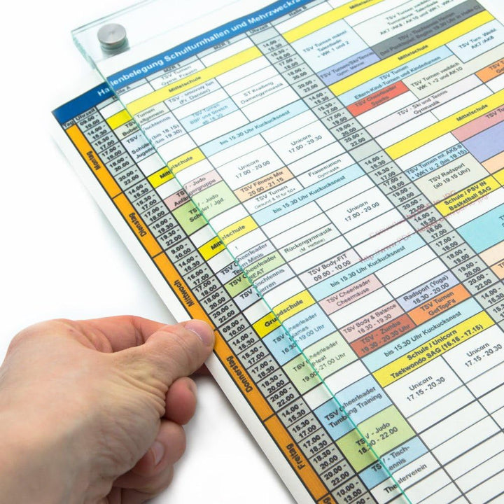 Wechselrahmen, schnelles austauschen von Informationen in DIN A3 Hochformat, Rahmenloses Sicherheits