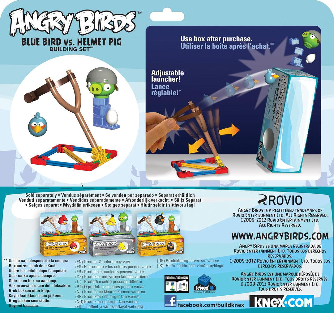 Angry Birds K'Nex Blauer Vogel vs Helmet Schwein [UK Import]