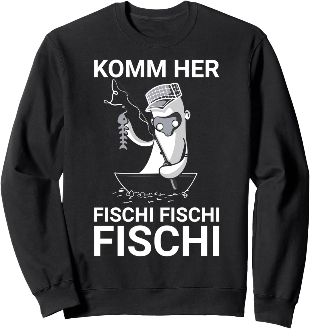 Angeln Kleidung Herren Angel - Komm her Fischi Sweatshirt