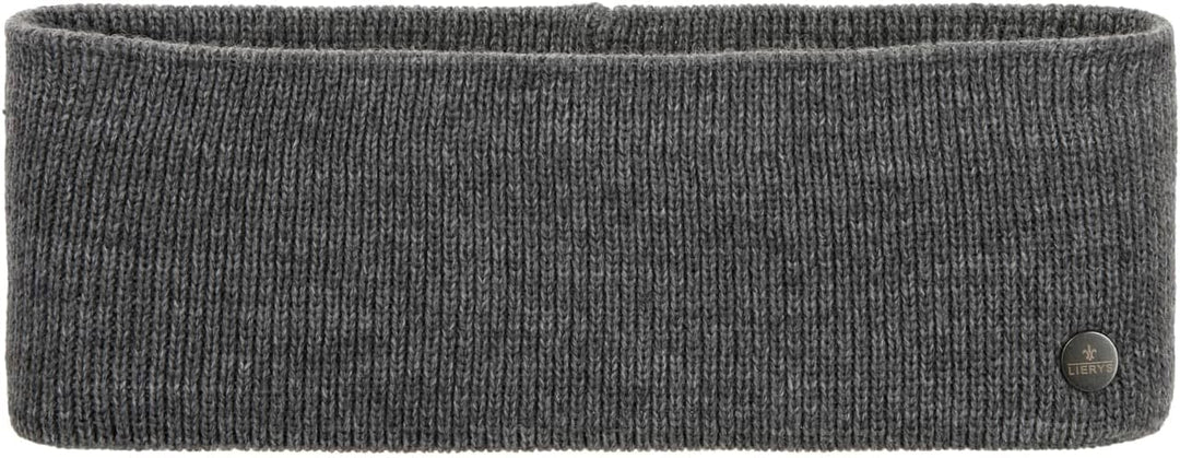 LIERYS Mono Stirnband Damen/Herren 8 cm breit - Made in Germany - dreilagiges Strickband gefüttert m