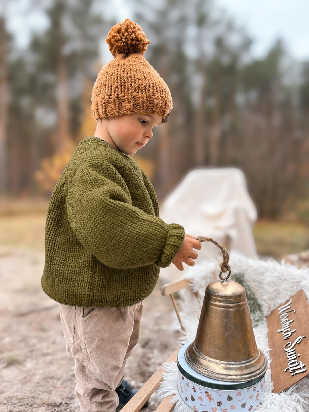 Volunboy Baby Jungen Mädchen Strickpullover Rundhals Sweater Winter Warme Pulli Langarm Oberteile 5-