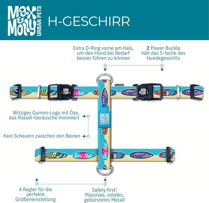Max & Molly H-Geschirr - Aloha, S S Aloha, S Aloha