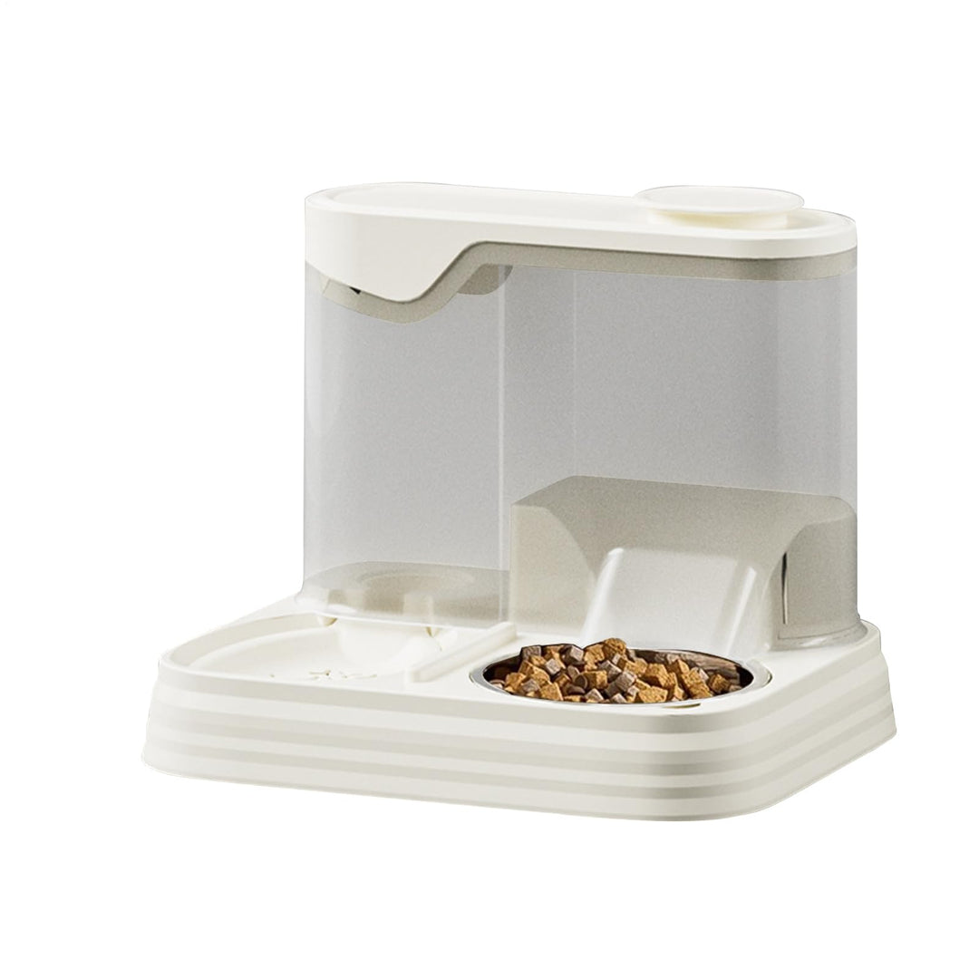 Katzenfutter Automat Mit Einem,30x25x23cm Katzenfutterautomat Mit Integriertem Wasserspender,Für Hun
