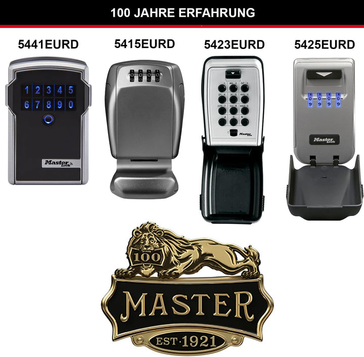 Master Lock Schlüsseltresor mit beleuchteten Zahlenrädern, Wandhalterung, Aussen, 12.6 x 7.2 x 5.2 c