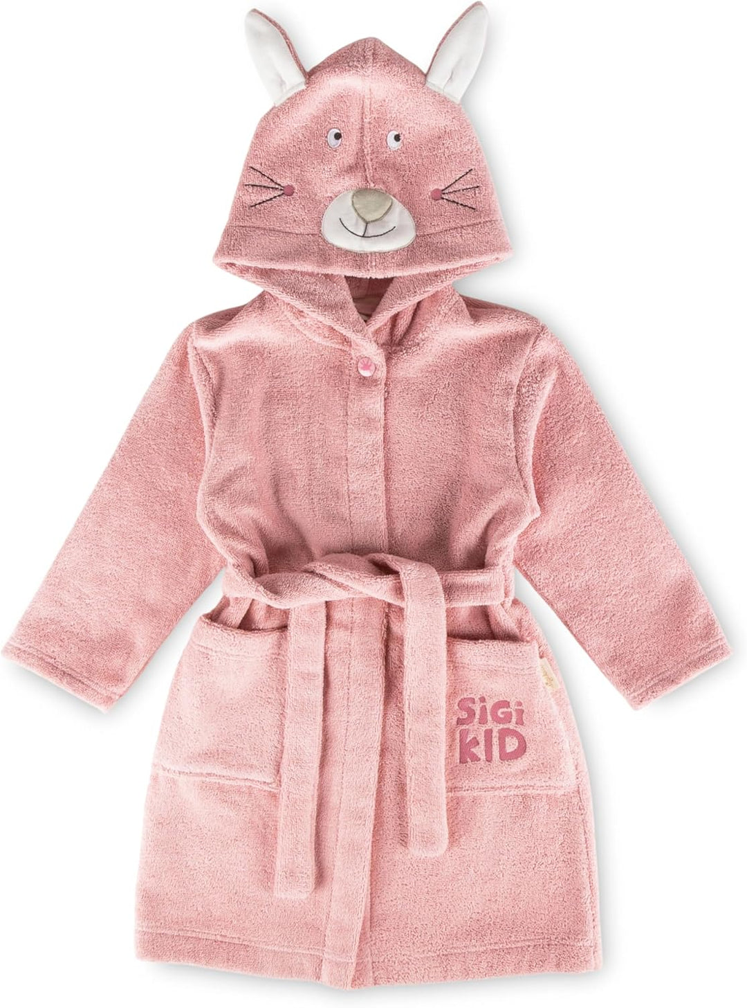 Sigikid Bademantel aus Bio-Baumwolle für Kinder Unisex Altrosa 86-92, Altrosa 86-92