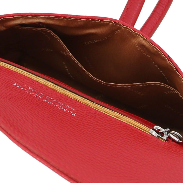 Tuscany Leather TLBag Clutch aus Leder Lipstick Rot, Lipstick Rot