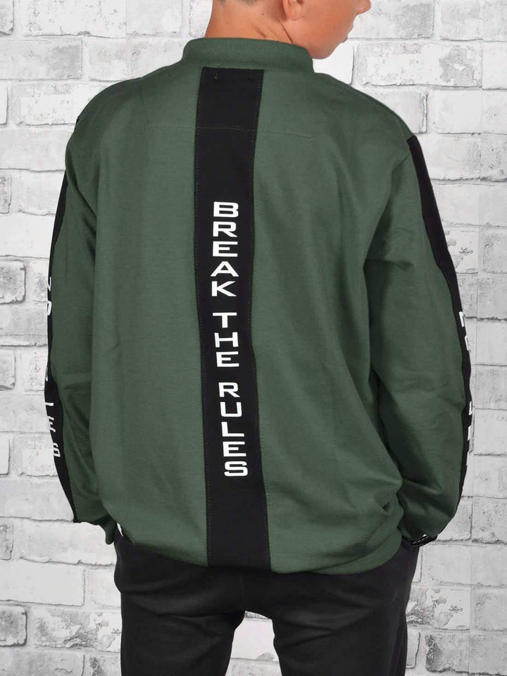 BEZLIT Jungen Kinder Hoodie Pullover Sweatjacke 30238, 104 Olivegrün