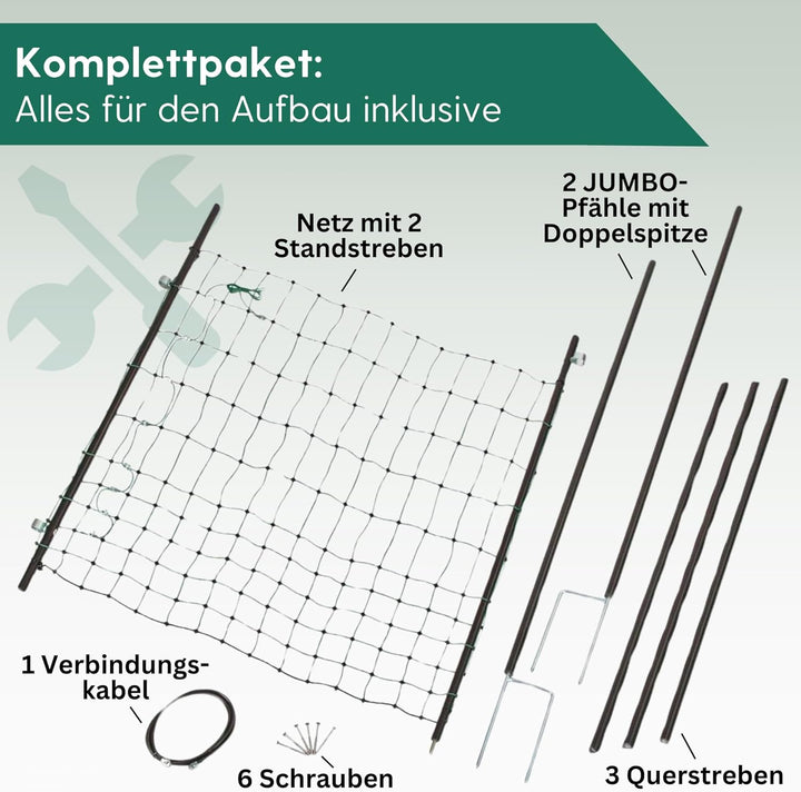 Tür für Weidezaunnetz bis 125 cm - Öffnungsbreite 86 cm - elektrifizierbares Weidetor – Durchgang fü