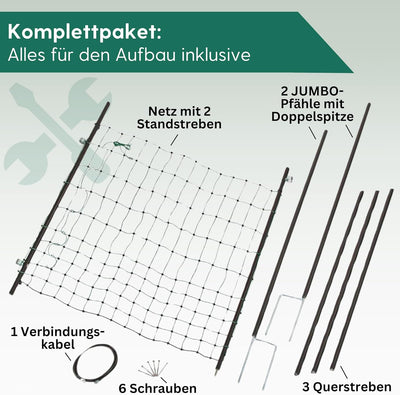 Agrarzone Tor für Weidezaunnetz 105 cm | Weidezaun Tür Elektrozaun-Netz | geringe Maschenweite & sta