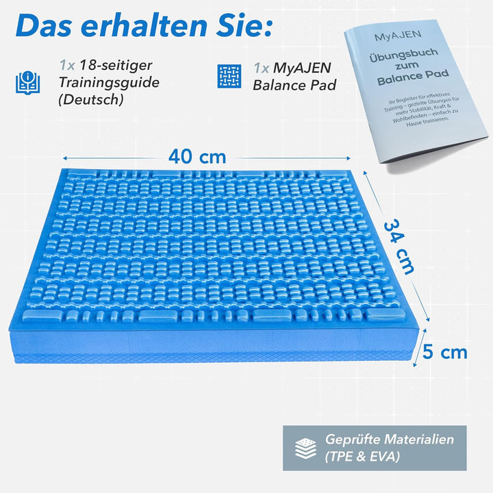 Balance Pad – 2-in-1 Balancekissen für Fitness, Yoga &amp; Core-Training – Rutschfestes Gleichgewichtski