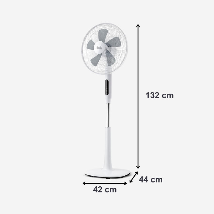Black+Decker BXEFP60E Ventilator, 60, Kunststoff, Weiss