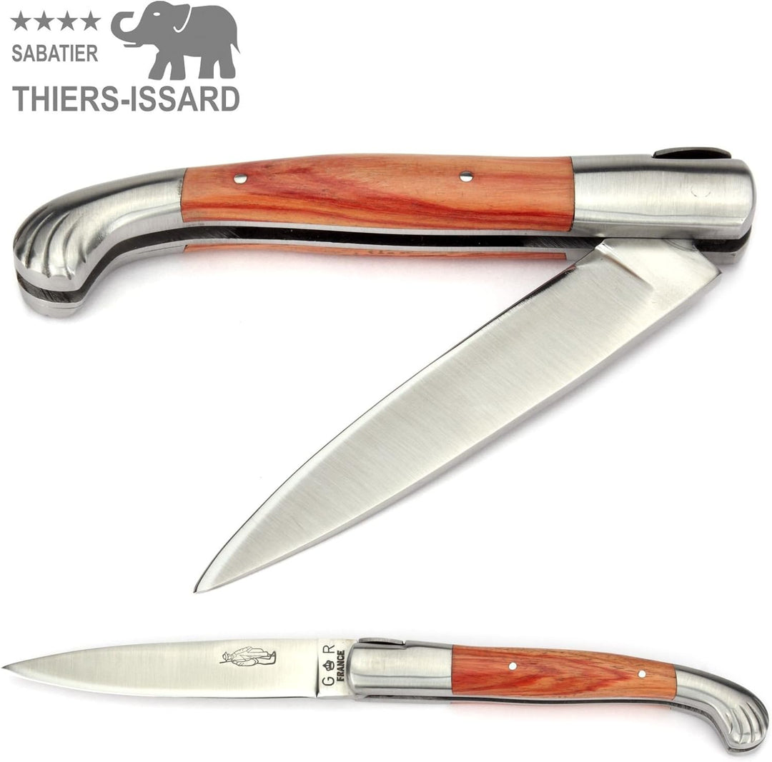 Thiers-Issard Voyageur - 12 cm Jakobsweg Taschenmesser - Griff Rosenholz - Messer Klinge 10 cm 12C27
