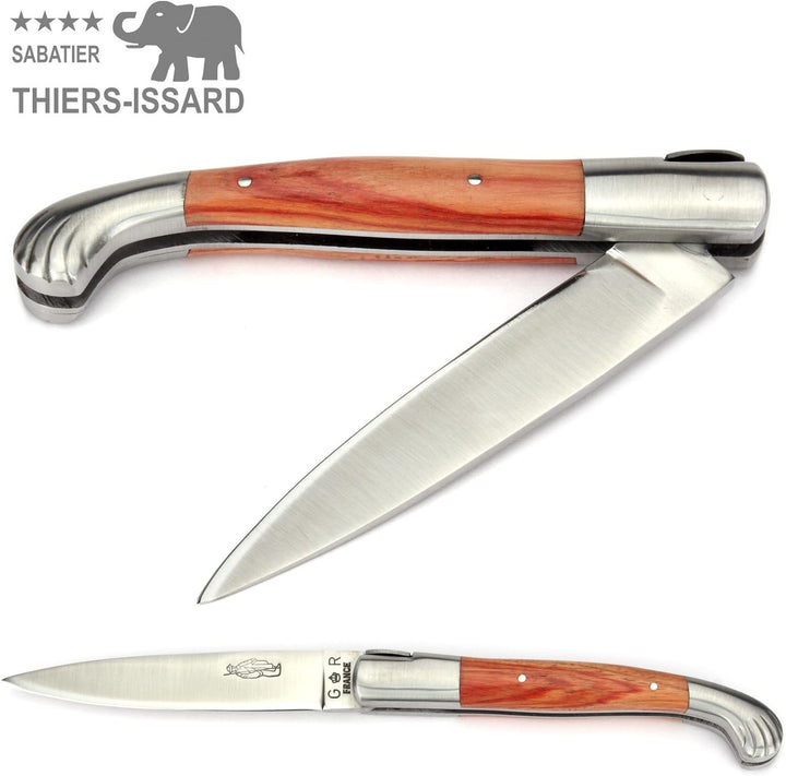 Thiers-Issard Voyageur - 12 cm Jakobsweg Taschenmesser - Griff Rosenholz - Messer Klinge 10 cm 12C27