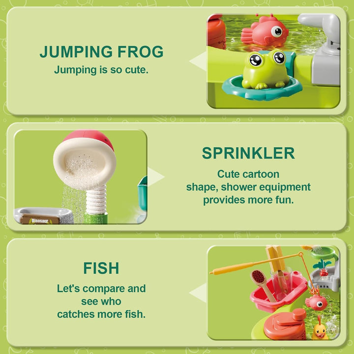 deAO Wasserspieltisch für Kinder, Sand und Wassertisch Spielzeug mit Automatischer Zirkulationspumpe