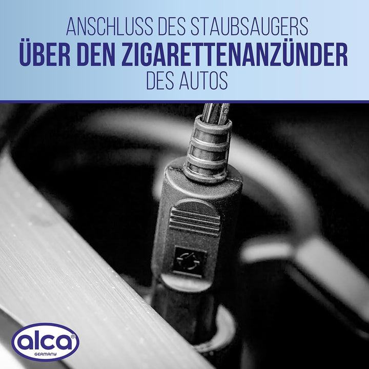 alca® Autostaubsauger 12V NASS/TROCKEN tragbarer Handstaubsauger 12 V waschbarer HEPA Filter