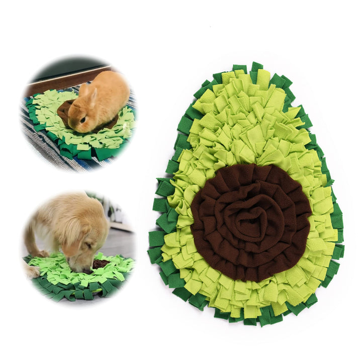 Schnüffelteppich Hund Futtermatte Schnüffeldecke Hundespielmatte - Hundematte Snuffle Pad in Avocado