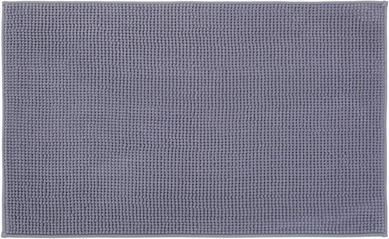 Gözze - Anti-Rutsch-Badematte, Superweich, 100% Mikrofaser, 60 x 100 cm - Grau Grau 60 x 100 cm, Gra