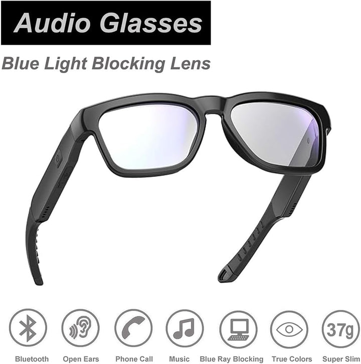 OhO sunshine Safety Glasses,Over Ear Bluetooth Glasses 5.0 with Built-in Microphone to Listening Mus