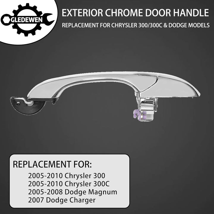 Gledewen Aussentürgriff-Set, kompatibel mit Chrysler 300 300C, 2005–2008 Dodge Magnum, 2007 Dodge Ch