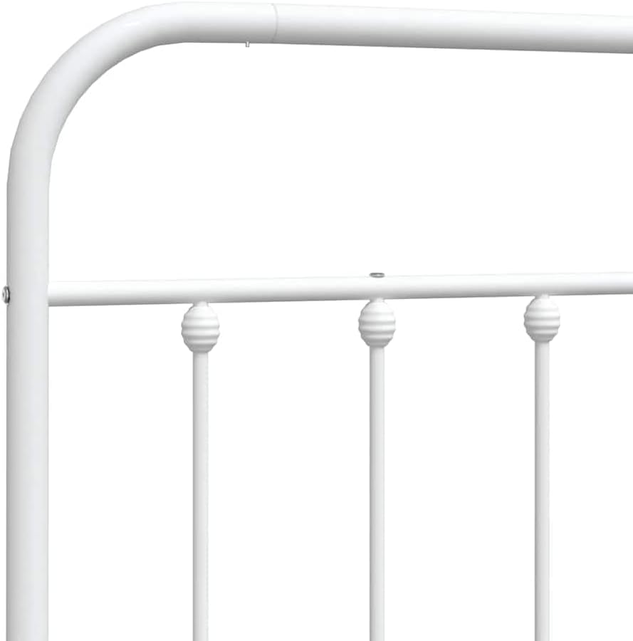 vidaXL Kopfteil, Bettkopfteil aus Stahl Metallkonstruktion, Betthaupt für Bett Metallbett Bettgestel