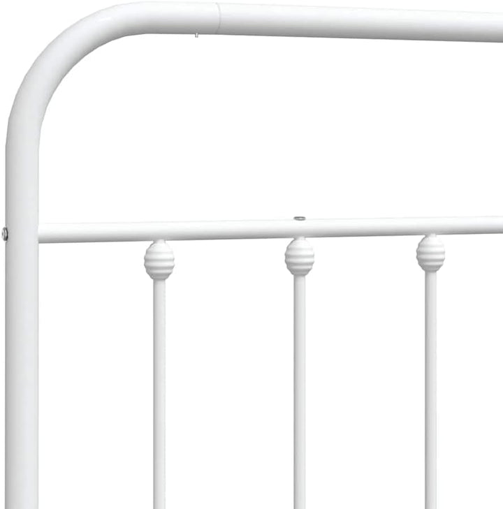vidaXL Kopfteil, Bettkopfteil aus Stahl Metallkonstruktion, Betthaupt für Bett Metallbett Bettgestel