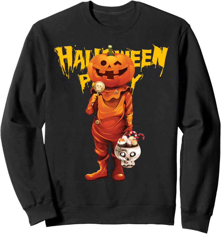 Enjoy Wear Cool Halloween Party Starts Graphic Design Fun Sweatshirt