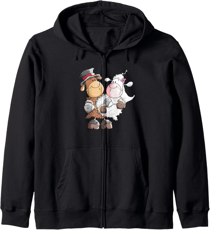 Hochzeit Schafe I Brautpaar Hochzeitsgeschenk Fun Kapuzenjacke
