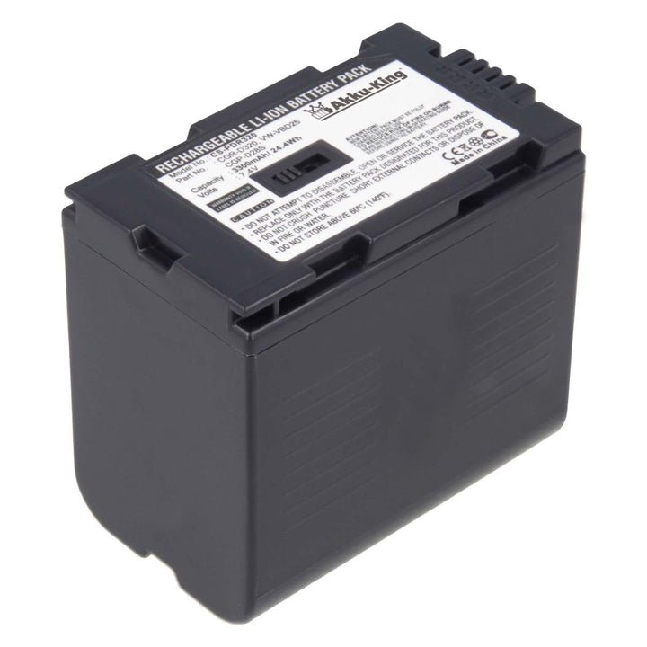 Akku-King Akku kompatibel mit Panasonic CGR-D320 VW-VBD25 CGP-D28S - Hitachi DZ-BP28 - Li-Ion 3300mA