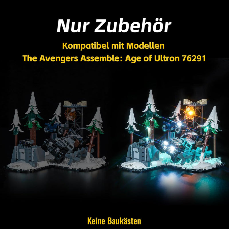 Led Licht Set Kompatibel mit Lego The Avengers Assemble: Age of Ultron (Kein Modell), Dekorationsbel