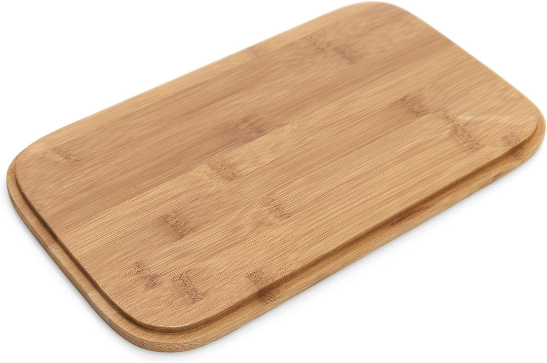 ZELLER Present - Schöner LEBEN. Praktisch WOHNEN. 25161 Brotkasten mit Bamboodeckel, Brotkasten, Met