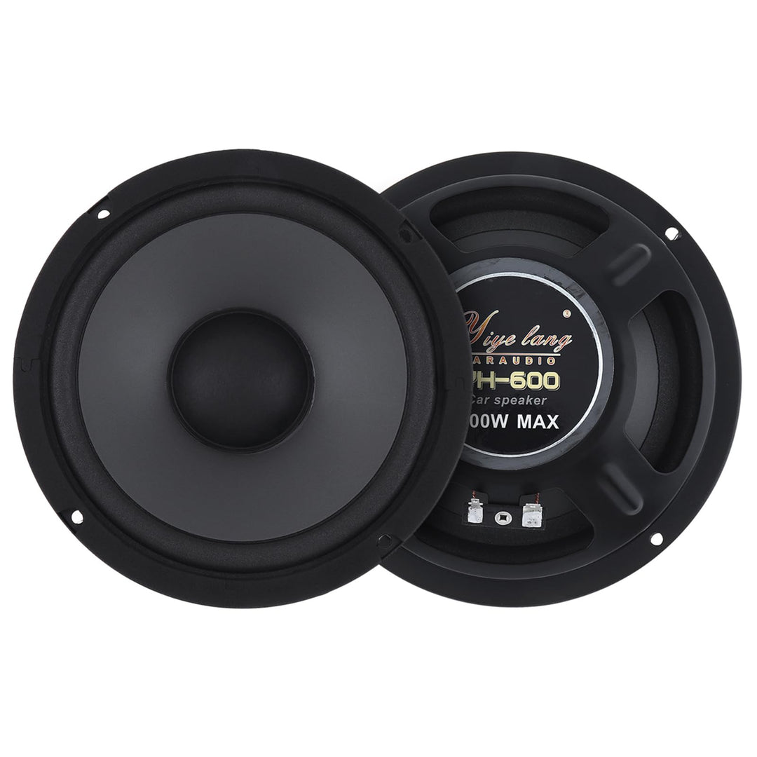 Shkalacar 1 Paar 6,5 Zoll Auto Stereo Lautsprecher, 600W HiFi Lautsprecher mit 2 Wege Lautsprecher,