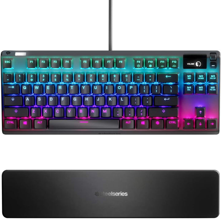 SteelSeries Apex 7 TKL - Mechanische Gaming-Tastatur - Kompakt (TKL) - OLED Smart Display - Blau Sch